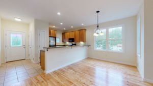 bright kitchen of 1448 Mountain View Rd in Williston Vermont with stainless steel appliances